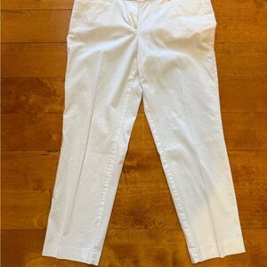 LOFT White Ankle Pants